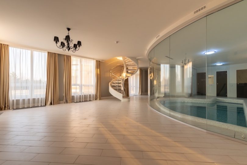 indoor pool luxury home